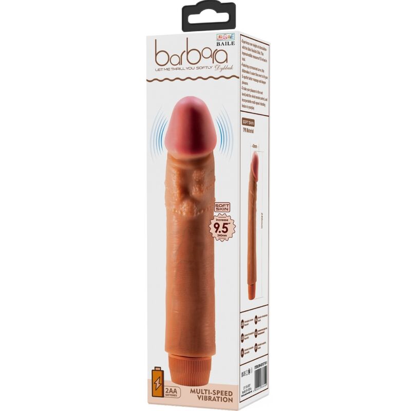 BAILE - DYBBUK REALISTIC VIBRATOR 24 CM MULATTO - Kink&Play