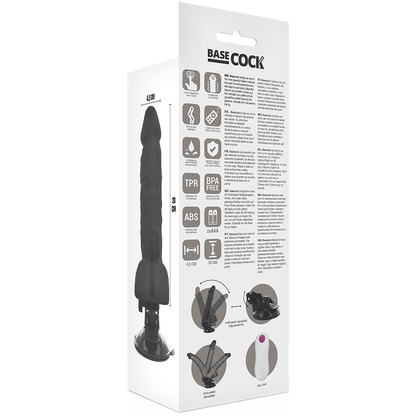 BASECOCK - REALISTIC ARTICULABLE REMOTE CONTROL FLESH 20 CM - O - 4.5 CM - Kink&Play