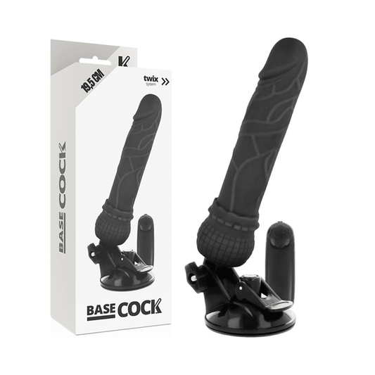 BASECOCK - REALISTIC VIBRATOR REMOTE CONTROL FLESH 19.5 CM - O - 4 CM - Kink&Play