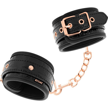 BEGME - BLACK EDITION PREMIUM ANKLE CUFFS WITH NEOPRENE LINING - Kink&Play