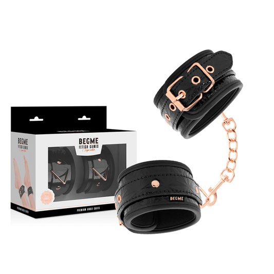 BEGME - BLACK EDITION PREMIUM ANKLE CUFFS WITH NEOPRENE LINING - Kink&Play