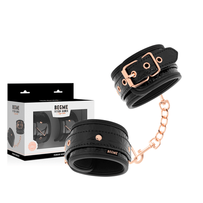 BEGME - BLACK EDITION PREMIUM HANDCUFFS WITH NEOPRENE LINING - Kink&Play