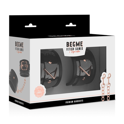 BEGME - BLACK EDITION PREMIUM HANDCUFFS WITH NEOPRENE LINING - Kink&Play
