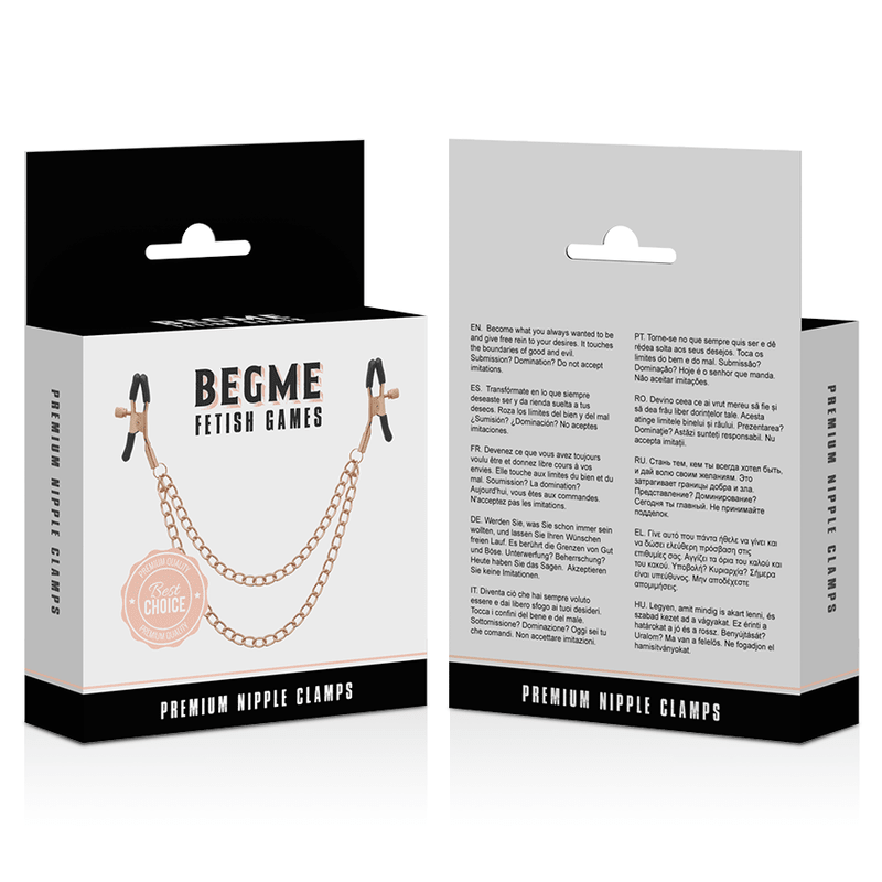 BEGME - BLACK EDITION PREMIUM NIPPLE CLAMPS - Kink&Play