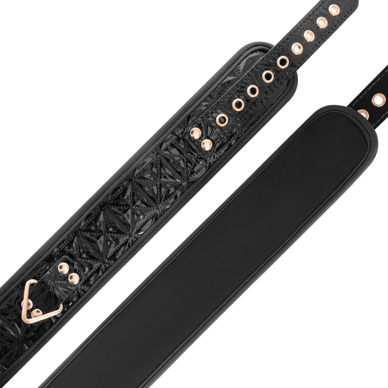BEGME - BLACK EDITION PREMIUM VEGAN LEATHER COLLAR WITH NEOPRENE LINING - Kink&Play