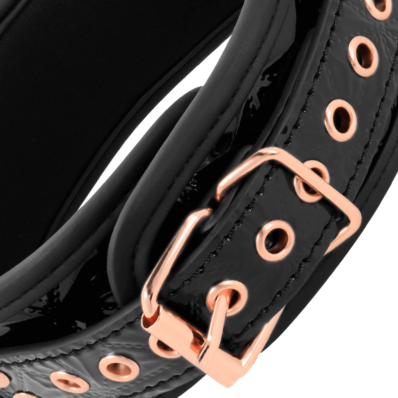 BEGME - BLACK EDITION PREMIUM VEGAN LEATHER COLLAR WITH NEOPRENE LINING - Kink&Play