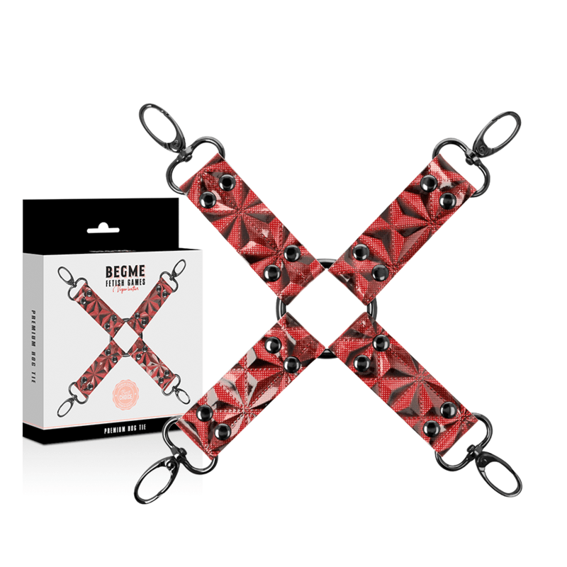 BEGME - RED EDITION PREMIUM VEGAN LEATHER HOG TIE - Kink&Play