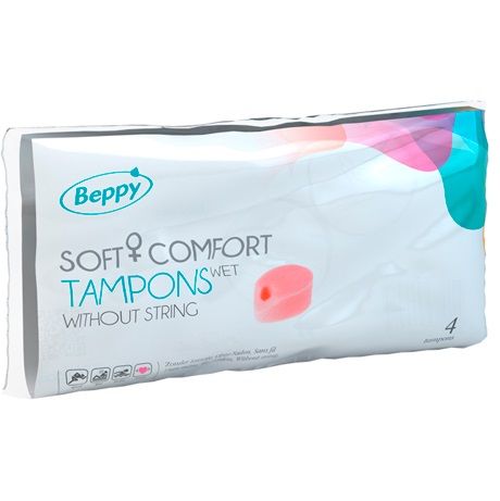 BEPPY - SOFT COMFORT TAMPONS WET 4 UNITS - Kink&Play