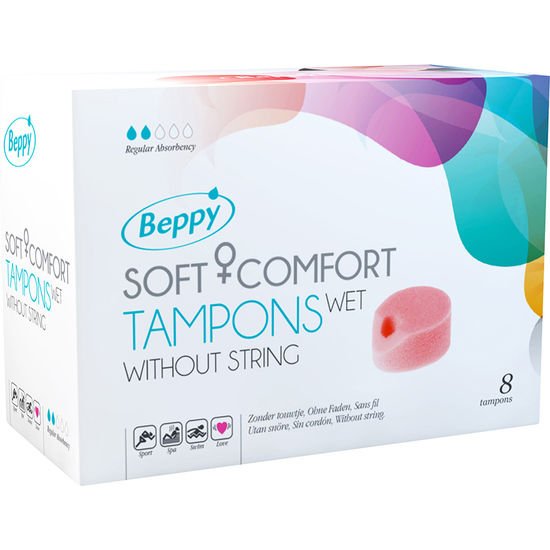 BEPPY - SOFT COMFORT TAMPONS WET 8 UNITS - Kink&Play