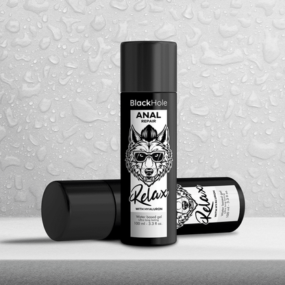 BLACK HOLE - ANAL REPAIR WATER BASED RELAX WITH HYALURON 100 ML - Kink&Play