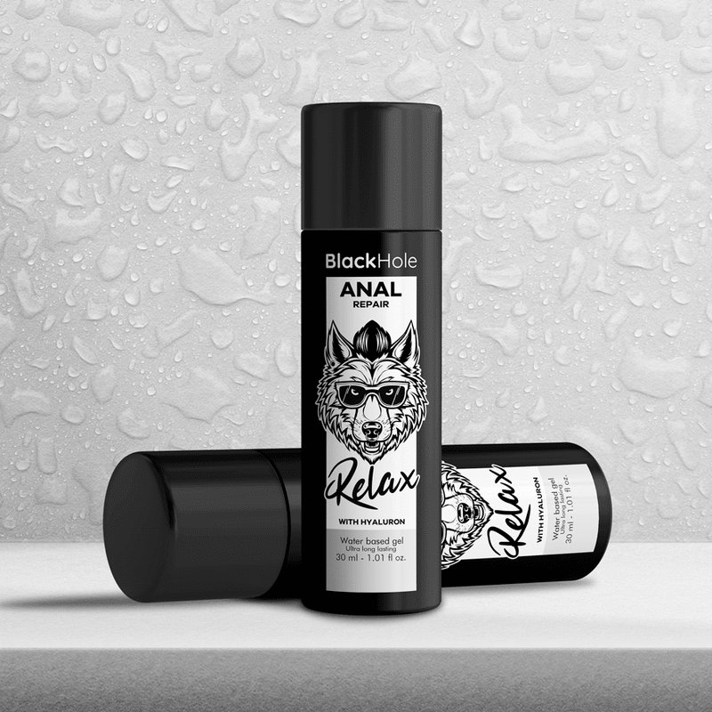 BLACK HOLE - ANAL REPAIR WATER BASED RELAX WITH HYALURON 30 ML - Kink&Play