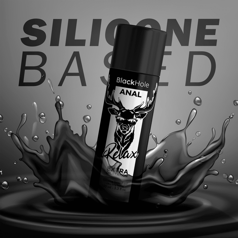 BLACK HOLE - GEL SILICONE BASE ANAL DILATION 100 ML - Kink&Play