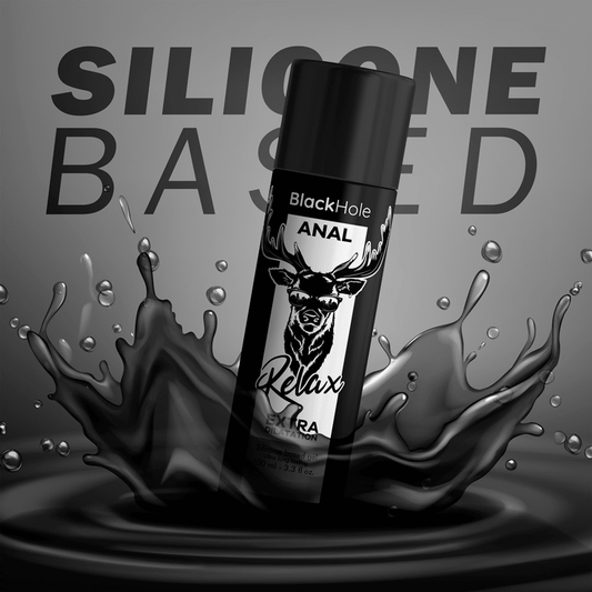 BLACK HOLE - GEL SILICONE BASE ANAL DILATION 100 ML - Kink&Play