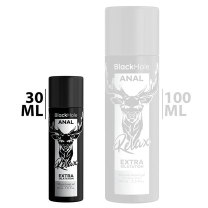 BLACK HOLE - GEL SILICONE BASE ANAL DILATION 30 ML - Kink&Play