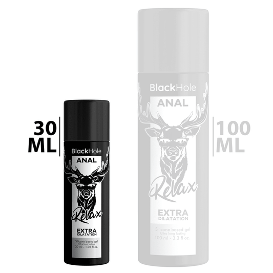 BLACK HOLE - GEL SILICONE BASE ANAL DILATION 30 ML - Kink&Play