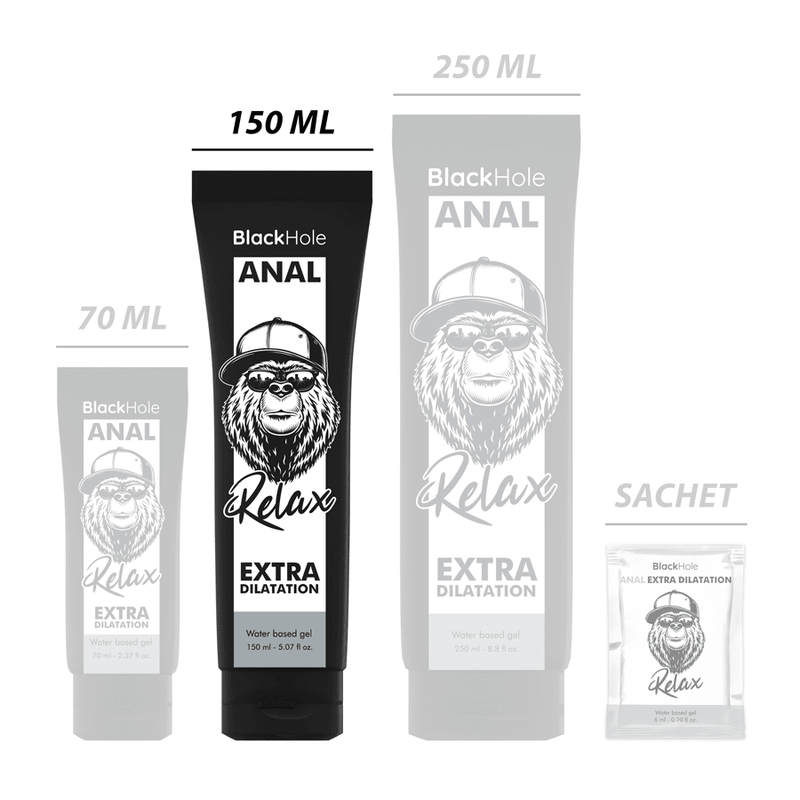BLACK HOLE - WATER BASE GEL ANAL DILATION 150 ML - Kink&Play