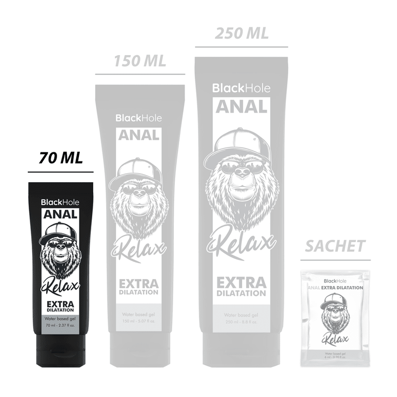 BLACK HOLE - WATER - BASED ANAL DILATION GEL 70 ML - Kink&Play