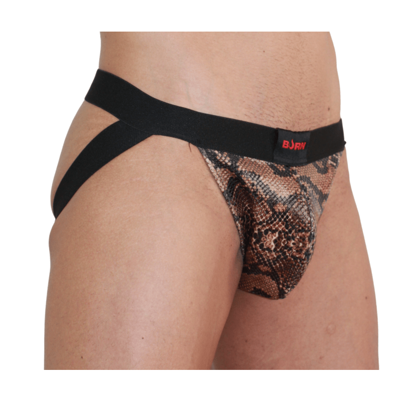 BURN - 002 JOCK SNAKE BLACK S - Kink&Play