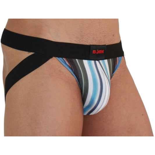 BURN - 009 JOCK MULTICOLOR / BLACK S - Kink&Play