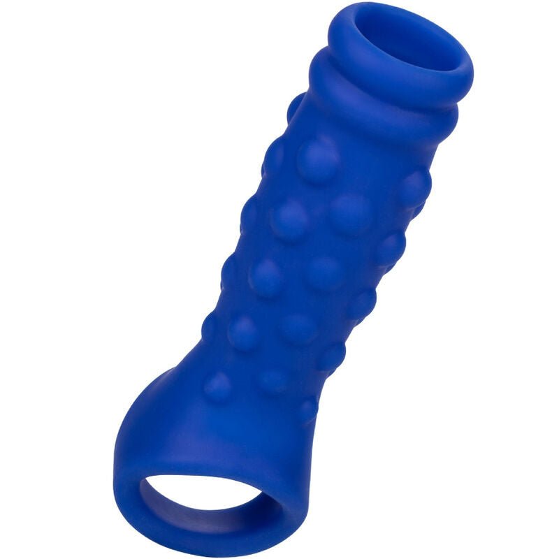 CALEXOTICS - ADMIRAL BEADED PENIS COVER LIQUID SILICONE BLUE - Kink&Play