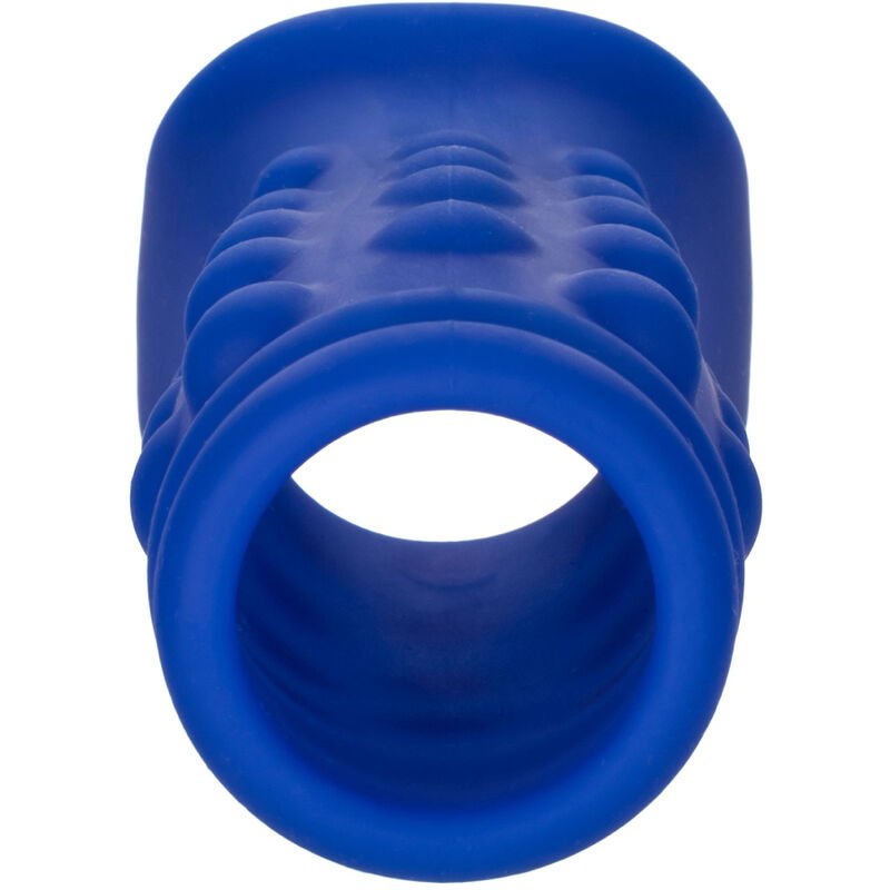 CALEXOTICS - ADMIRAL BEADED PENIS COVER LIQUID SILICONE BLUE - Kink&Play