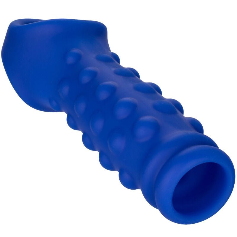 CALEXOTICS - ADMIRAL BEADED PENIS COVER LIQUID SILICONE BLUE - Kink&Play