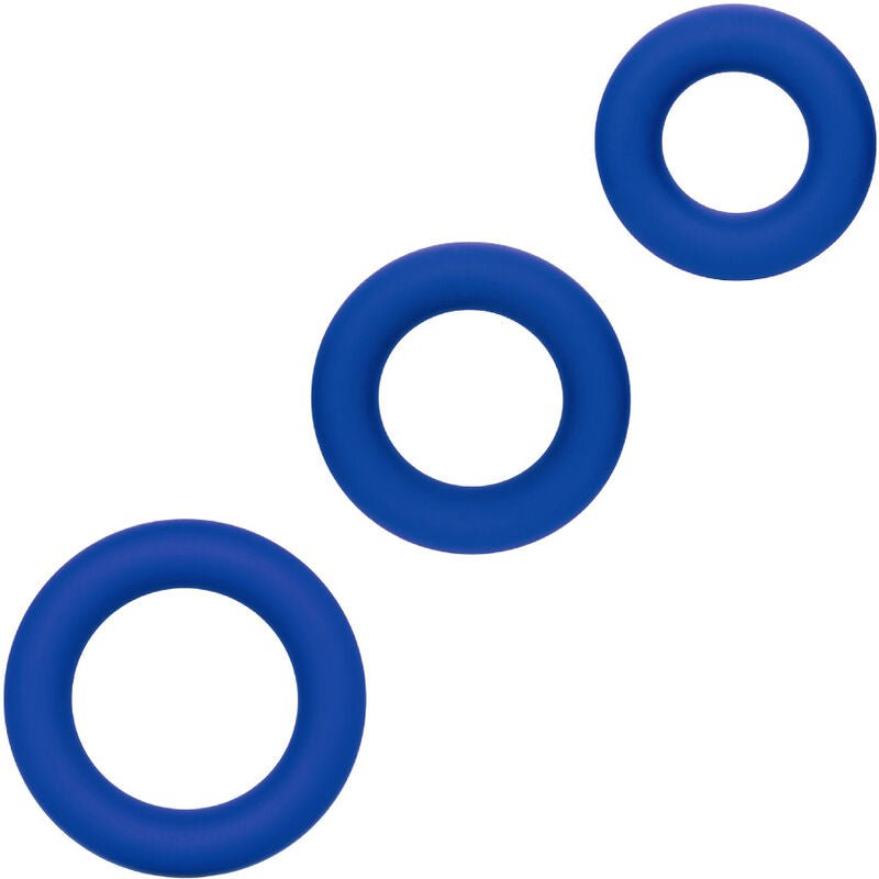 CALEXOTICS - ADMIRAL COCK RING SET BLUE - Kink&Play