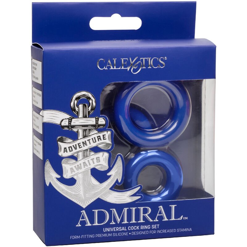 CALEXOTICS - ADMIRAL COCK RING SET BLUE - Kink&Play