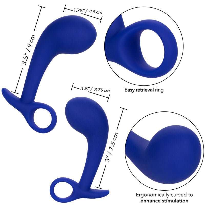 CALEXOTICS - ADMIRAL SET 2 ANAL PLUG BLUE - Kink&Play