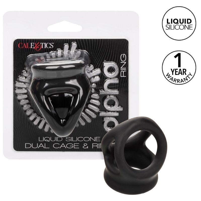CALEXOTICS - ALPHA DUAL CAGE RING BLACK - Kink&Play
