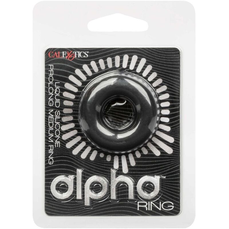 CALEXOTICS - ALPHA PROLONG MEDIUM RING BLACK - Kink&Play