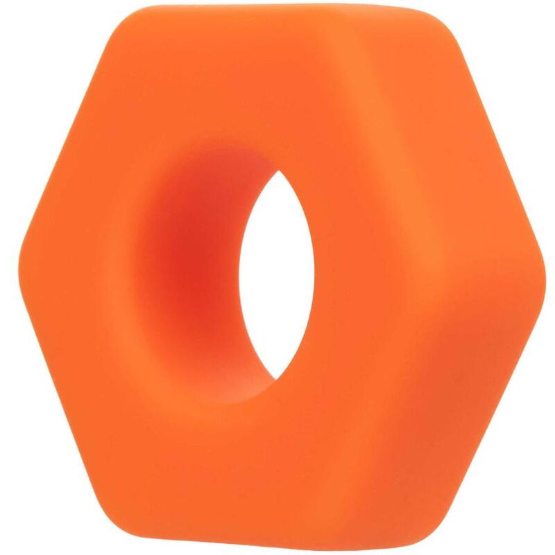 CALEXOTICS - ALPHA PROLONG SEXAGON RING ORANGE - Kink&Play