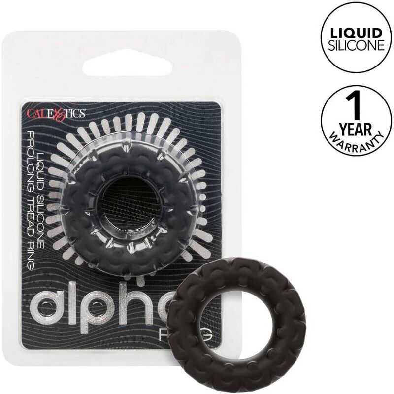 CALEXOTICS - ALPHA PROLONG TREAD RING BLACK - Kink&Play