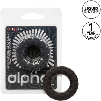 CALEXOTICS - ALPHA PROLONG TREAD RING BLACK - Kink&Play