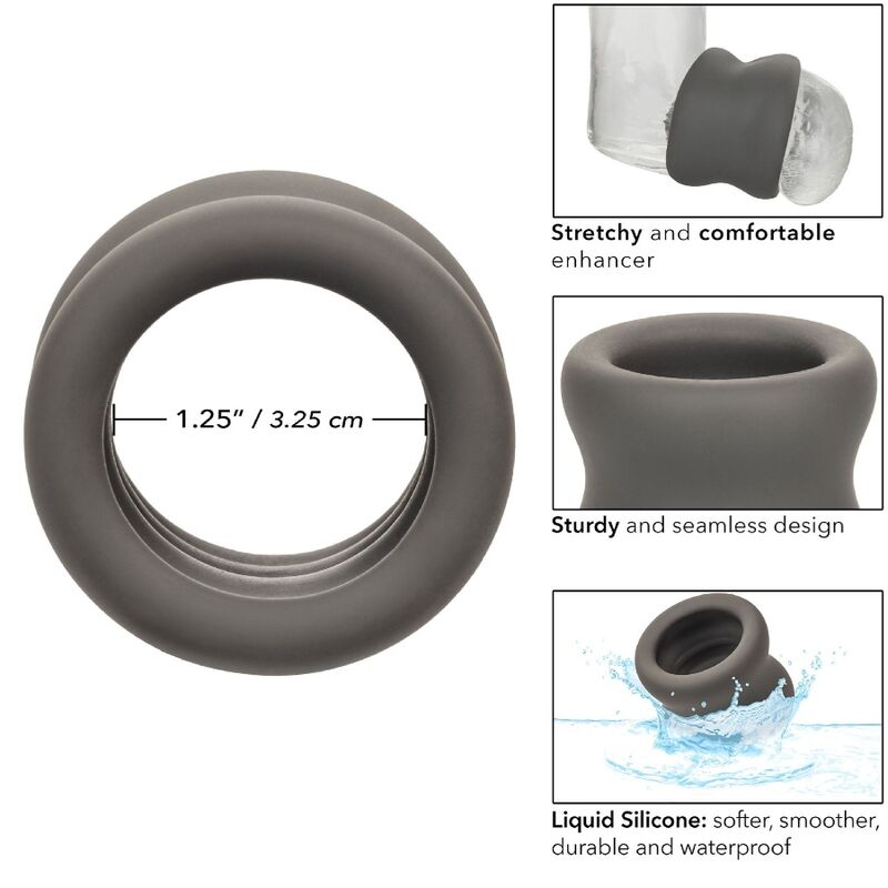 CALEXOTICS - ALPHA SCROTUM STRETCHING RING BLACK - Kink&Play