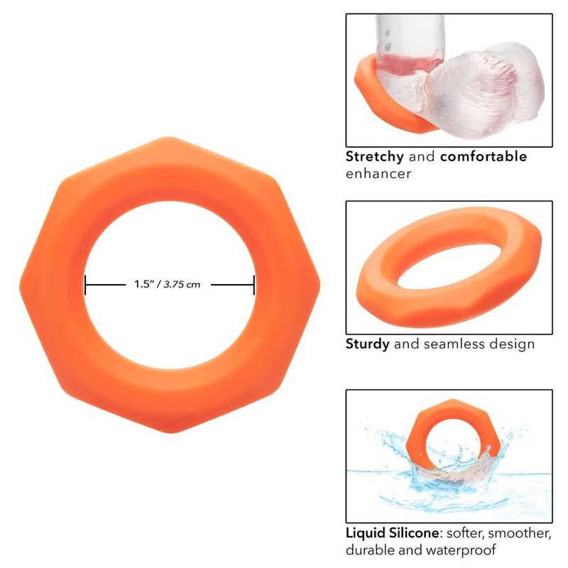 CALEXOTICS - ALPHA SEXAGON RING ORANGE - Kink&Play