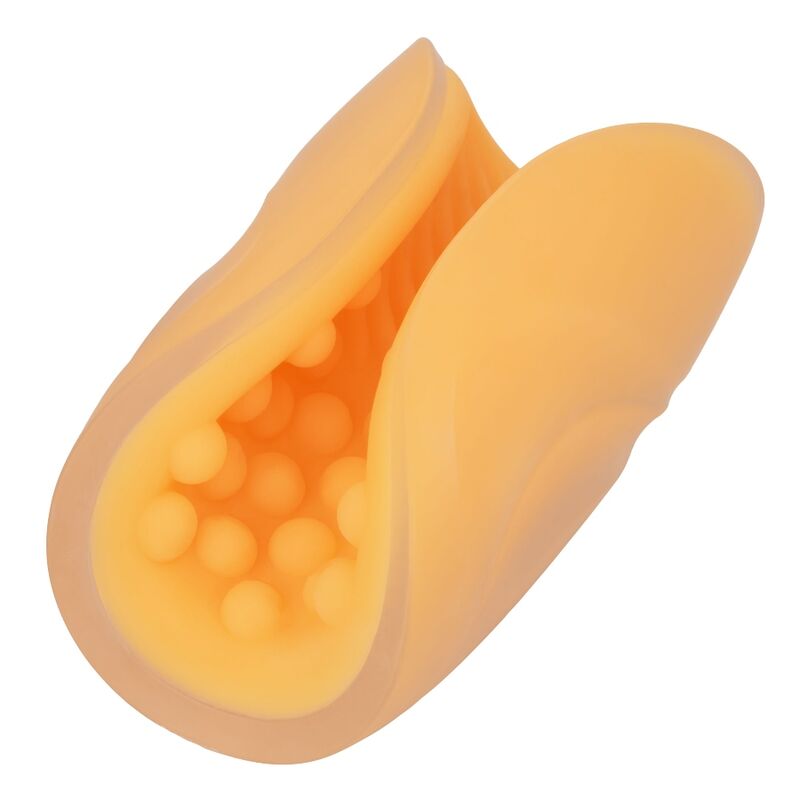 CALEXOTICS - BEADED GRIP MASTURBATOR ORANGE - Kink&Play