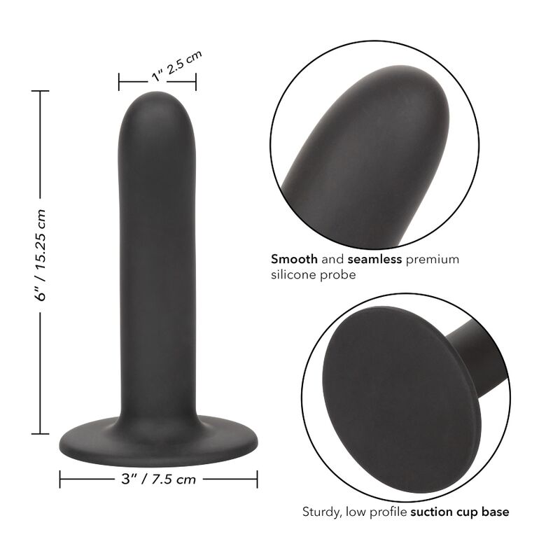CALEXOTICS - BOUNDLESS DILDO 15.25 CM HARNESS COMPATIBLE SMOOTH - Kink&Play