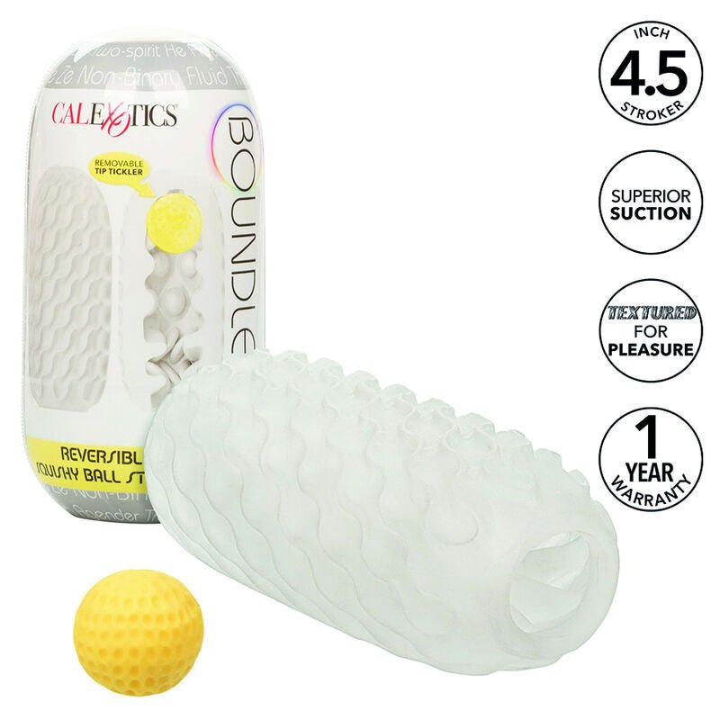 CALEXOTICS - BOUNDLESS REVERSIBLE SQUISHY BALL STROKE GREY - Kink&Play