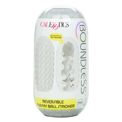 CALEXOTICS - BOUNDLESS REVERSIBLE SQUISHY BALL STROKE YELLOW - Kink&Play