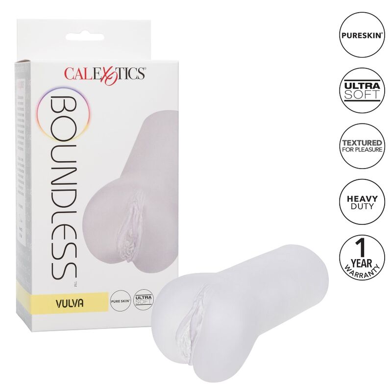 CALEXOTICS - BOUNDLESS VULVA STROKER TRANSPARENT - Kink&Play