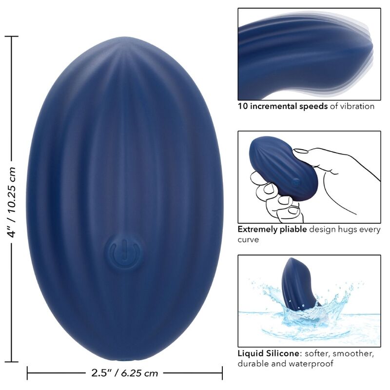 CALEXOTICS - CASHMERE VELVET CURVE BLUE - Kink&Play