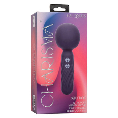 CALEXOTICS - CHARISMA SEDUCTION MASSAGER 12 FUNCTIONS 17.75 CM X 6.25 CM PURPLE - Kink&Play