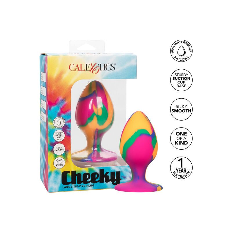 CALEXOTICS - CHEEKY LARGE TIE - DYE PLUG ANAL - Kink&Play