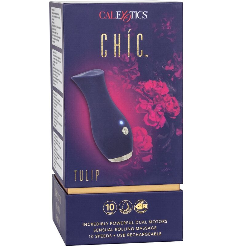 CALEXOTICS - CHIC TULIP MASAJEADOR - AZUL - Kink&Play