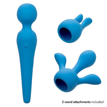 CALEXOTICS - COUTURE KIT VIBRATOR WAND 10 VIBRATIONS BLUE - Kink&Play
