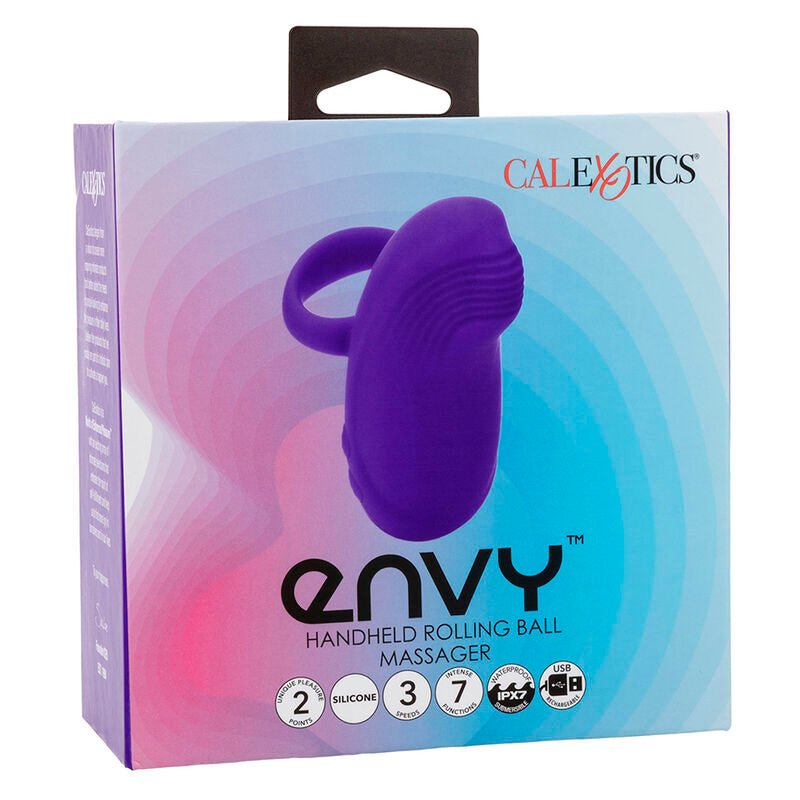 CALEXOTICS - ENVY HANDHELD ROLLING BALL MASSAGER 7 VIBRATIONS PURPLE - Kink&Play