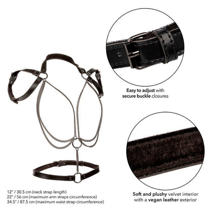 CALEXOTICS - EUPHORIA MULTICHAIN HALTER HARNESS PREMIUM - Kink&Play