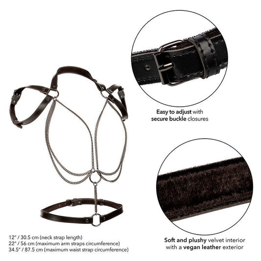 CALEXOTICS - EUPHORIA MULTICHAIN HALTER HARNESS PREMIUM - Kink&Play