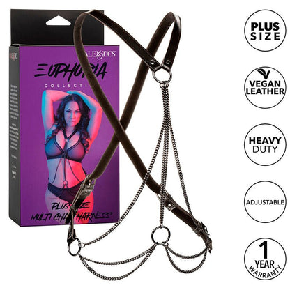 CALEXOTICS - EUPHORIA MULTICHAIN HARNESS PREMIUM PLUS SIZE - Kink&Play